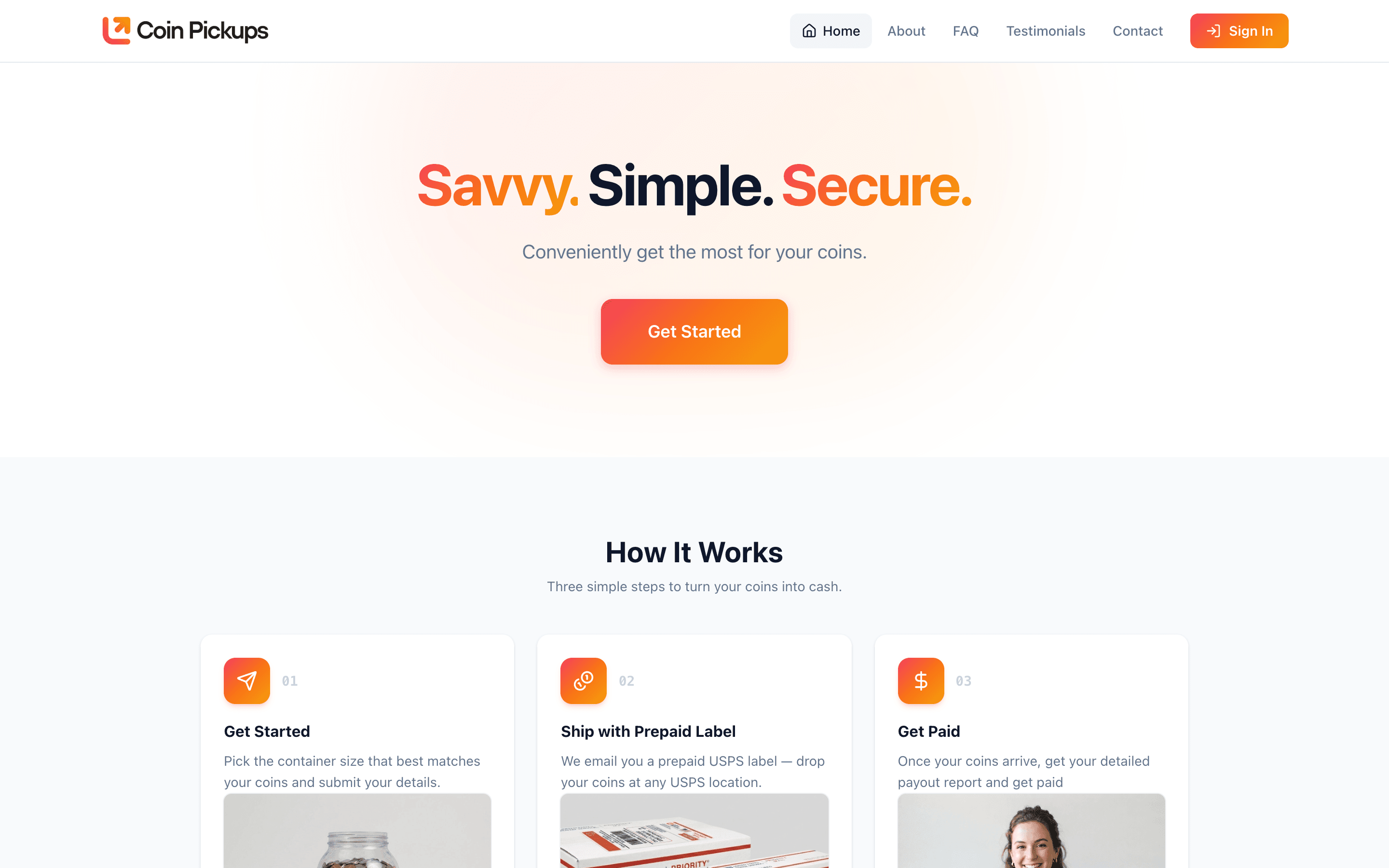 Coin Pickups homepage