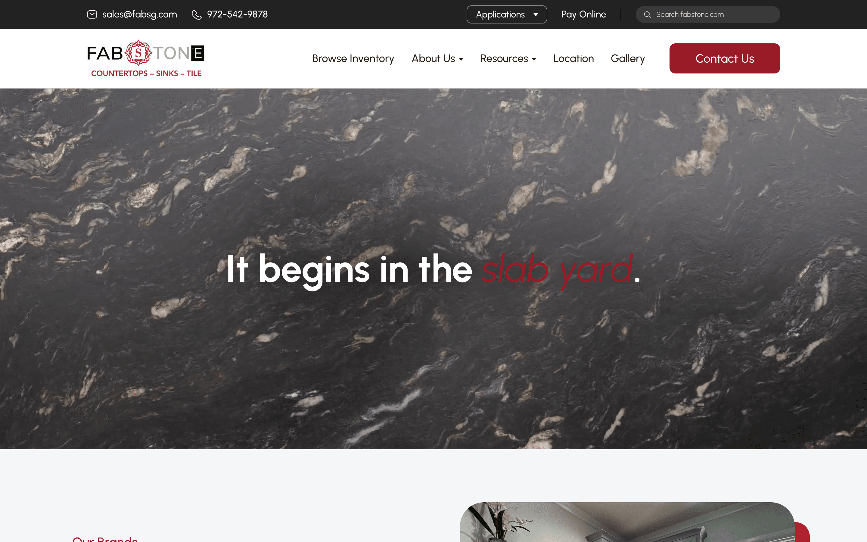Fabstone homepage