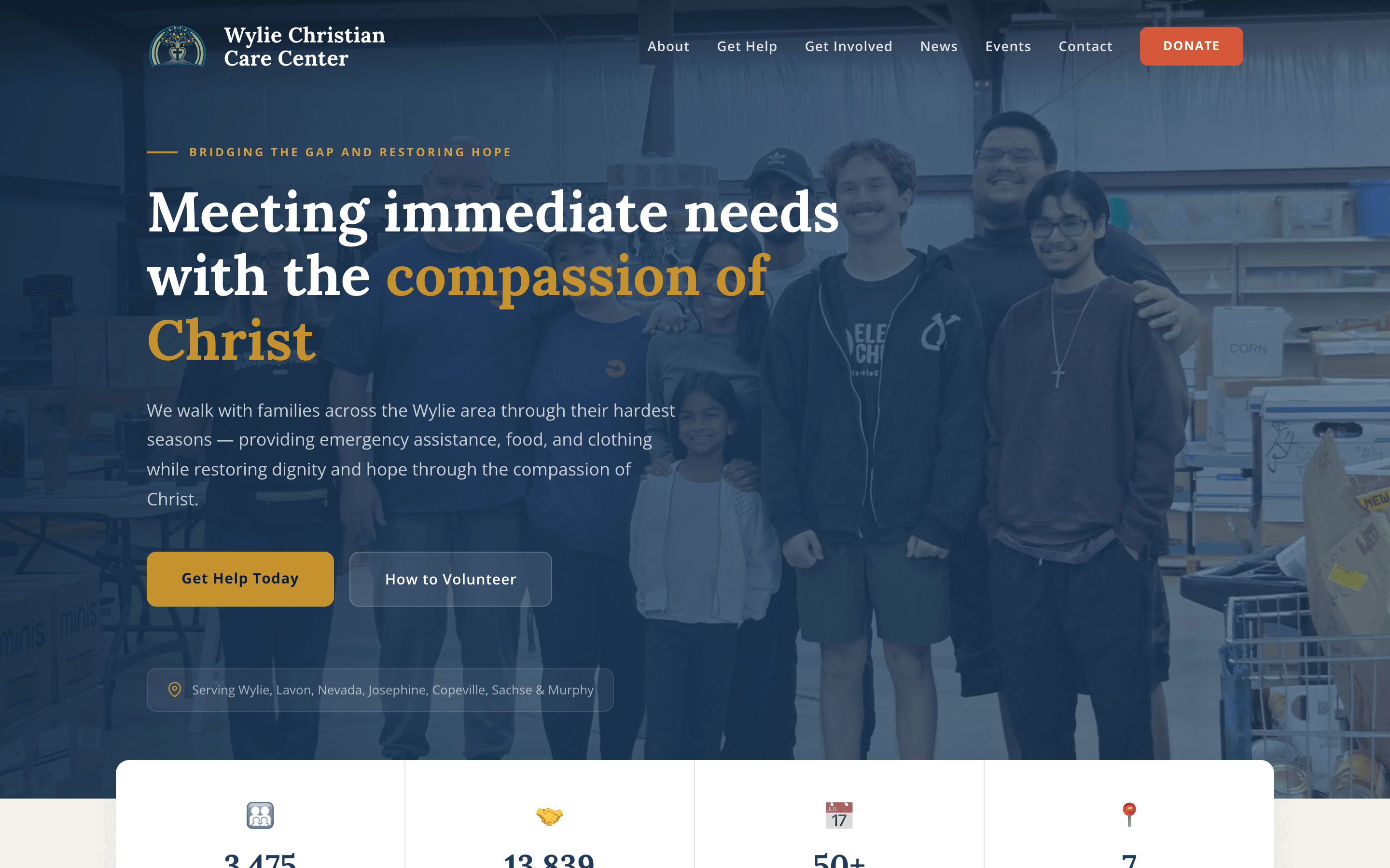 Wylie Christian Care Center homepage